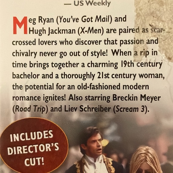 🍀$12bundle2 Kate & Leopold (2001) PG13 DVD Director & original theater versions - Picture 5 of 5